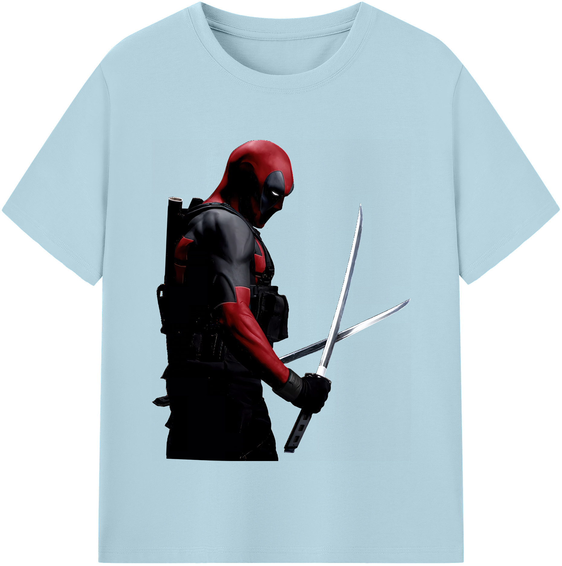 （画像用） Deadpool デッドプール 綿100％半袖Tシャツ（フロントプリント）